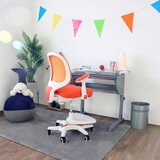 MID.YOU Otroški Vrtljivi Stol Kid Ergo, Oranžna | Shoptok.si