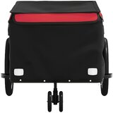 Prikolica za bicikl crno-crvena 30 kg željezna | shoptok.hr