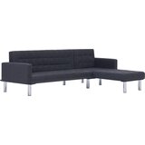 Maison Chic kavč - Sofa - Kanape z ležiščem L-oblike temno siv poliester, (21726991) | Shoptok.si
