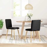  Blagovaonske stolice od tkanine 2 kom crne | shoptok.hr
