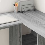  Stol s policom Siva Sonoma 142 x 102 x 73 cm Konstruirano drvo | shoptok.hr