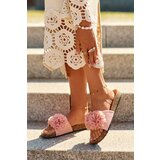 EVENTO PE1 Slippers On The Cork Sole Pink Flowerbomb | Shoptok.si