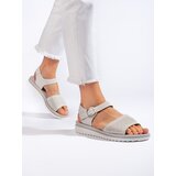 Sergio Leone Openwork platform sandals gray by | Shoptok.si