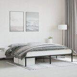  The Living Store Kovinski posteljni okvir črn 193x203 cm - Posteljni Okvir, (21448689) | Shoptok.si