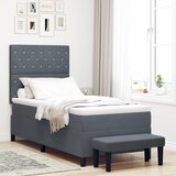  s opruga kutije Tamno siva 200 x 90 cm Baršun | shoptok.hr