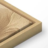  Slika - Carved Baroque Ornaments Rich Composition in Sepia Colors 120x80 U prirodnom drvenom okviru | shoptok.hr
