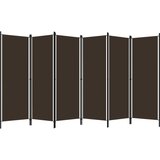 Sobna pregrada sa 6 panela smeđa 300 x 180 cm | shoptok.hr
