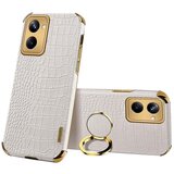 INORCO Za Realme 10 Pro 5G Ring Kickstand Electroplating telefonska torbica TPU prevleka iz PU usnja, (22036301) Cene