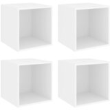  Zidni ormarići 4 kom bijeli 37 x 37 x 37 cm konstruirano drvo | shoptok.hr