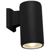Searchlight Outdoor Stenska svetilka za verando z 1 lučjo - črna s prozornim steklenim difuzorjem, (22100689) | Shoptok.si