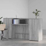  Sprejemna miza siva sonoma 200x50x103,5 cm inženirski les | Shoptok.si