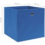 vidaXL Škatle 10 kosov netkano blago 28x28x28 cm modre | Shoptok.si