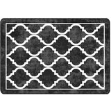  Perivi tepih crno-bijeli 160 x 230 cm protuklizni | shoptok.hr