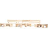  6-dijelna vrtna garnitura od paleta sa sivim jastucima drvena - Prirodna i siva 6 | shoptok.hr