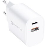 forcell F-ENERGY TFK-TC-35WPD zidni punjač tip C + USB A PD QC4.0 3A 35W bijeli | shoptok.hr