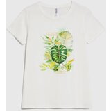 Marisse T-Shirt With A Tropical Print, White | ePonuda.com
