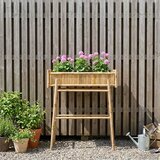  Vrtni saksija s držačem Prirodna 100 x 38 x 114 cm Bambus | shoptok.hr