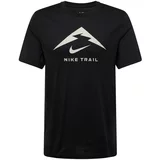 Nike Funkcionalna majica 'TRAIL' črna / bela