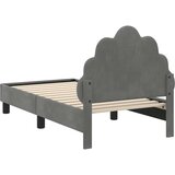  Posteljica za malčke z vzglavjem Temno siva 70 x 140 cm Žamet, (5000105509) | Shoptok.si