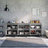  Komode 3 kom siva boja betona 60x35x70 cm od konstruiranog drva | shoptok.hr