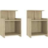  Noćni ormarići 2 kom boja hrasta 40x35x60 cm konstruirano drvo | shoptok.hr