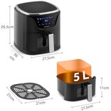  BD-652 friteza na vroč zrak 5 L, 1500 W &amp;ndash; črno-srebrna Slike