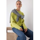TRENDYOLMILLA ženski duks Twoaw26Kz000800, zelena | Eponuda.com
