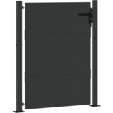 vidaXL Vrtna vrata Crna 105 x 150 cm Čelik s praškastim premazom | shoptok.hr