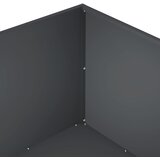  Vrtna saksija Antracit 80 x 80 x 40 cm Čelična vrata | shoptok.hr