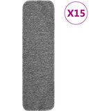 vidaXL Protuklizni otirači za stepenice 15 kom 75x20cm sivi pravokutni | shoptok.hr