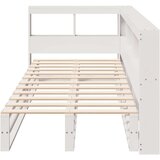  Krevet s regalom za knjige bez madraca bijeli 90x190cm borovina | shoptok.hr