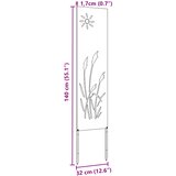 Privatnost u vrtu Crna 32 x 140 cm Hladno valjana čelična | shoptok.hr
