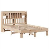 vidaXL Posteljni okvir brez vzmetnice 140x190 cm trdna borovina | Shoptok.si