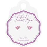 Tutu Biju modni uhančki fish 6.0 mm - silver rose pois - TFI60S017 Cene