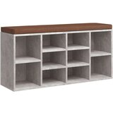  Klupa za cipele boja betona 103x30x48 cm konstruirano drvo | shoptok.hr