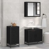 vidaXL Kreveta Crni hrast 35.5 x 35 x 76 cm Konstruirano drvo Cijene