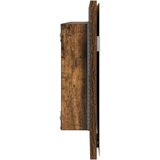  Ogledalo Zidne Smeđa 80 x 37 cm Staklo i inženjerski drvo | Eponuda.ba