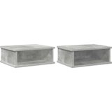  Noćni ormarić 2 pcs Betonski sivi 40 x 31 x 15 cm | shoptok.hr