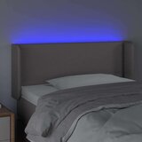  Posteljno vzglavje sivo 93x16x78/88 cm umetno usnje, (20735069) | Shoptok.si