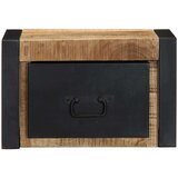 vidaXL Nočne omarice 2 kosa 40x35x25 cm Masivni neobdelan les Mango | Shoptok.si