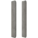  LED posteljno vzglavje svetlo sivo 147x16x118/128 cm žamet, (20932722) | Shoptok.si