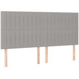  Krevet s oprugama i madracem svjetlosivi 200 x 200cm od tkanine | shoptok.hr