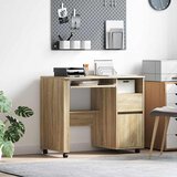  Stol s kotačićima s ladicama Sonoma hrast 91 x 50 x 77 cm | shoptok.hr