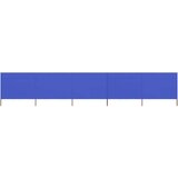  Vjetrobran s 5 panela od tkanine 600 x 160 cm azurno plavi | shoptok.hr