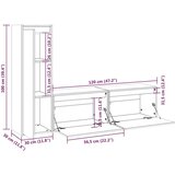 TV ormarići 3 kom od masivne borovine | shoptok.hr