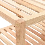 vidaXL Kopalniška polica iz trdne orehovine 100x40x65 cm | Shoptok.si