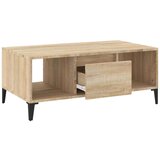  Klubska mizica sonoma hrast 90x50x36,5 cm inženirski les | Shoptok.si
