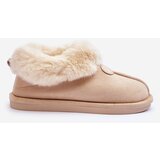 Boto Women's Slippers With Faux Fur Light Beige Lanoze | shoptok.hr