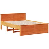  Okvir kreveta bez madraca s uzglavljem 140x190 cm od borovine | Eponuda.com