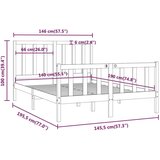  Za krevet od masivnog drva 140 x 190 cm | shoptok.hr